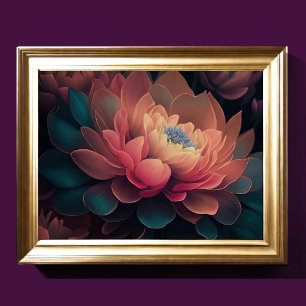 Affiche Fleurs de mise à jour peintes en gras 4:3