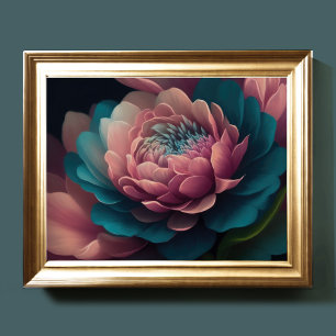 Affiche Fleurs de mise à jour peintes en gras 4:3