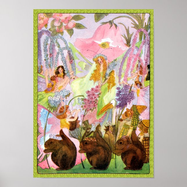 Affiche Fleurs de papillon Princesse Imprimer (Devant)