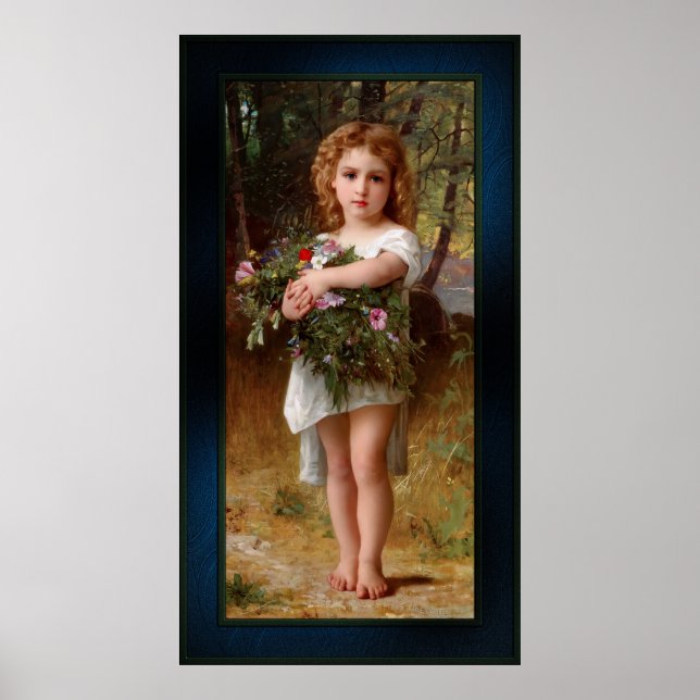 Affiche Fleurs De Printemps by William Bouguereau (Devant)