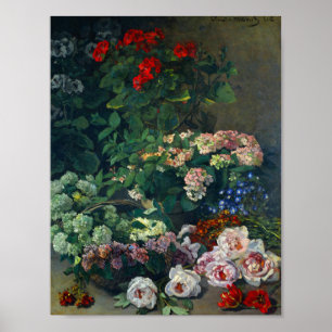 Affiche Fleurs de printemps de Monet
