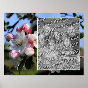 Affiche Fleurs de printemps joyeuses Ajouter votre photo