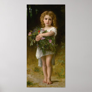 Affiche Fleurs de printemps par William Bouguereau