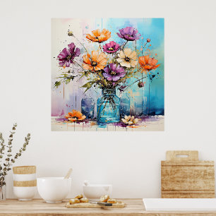 Affiche Fleurs de ressort d'aquarelle