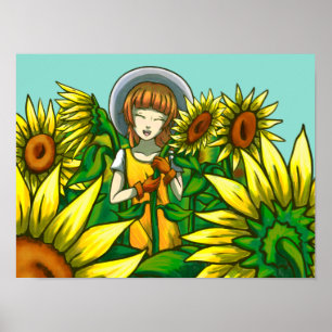 Affiche Fleurs de soleil