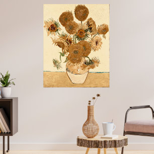 Affiche Fleurs de soleil vintages par Vincent van Gogh