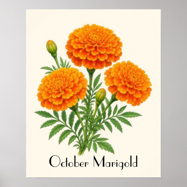 Affiche Fleurs de Souci d'Octobre (Devant)