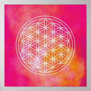 Affiche Fleurs de vie