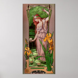 Affiche Fleurs d'eau par Élisabeth Sonrel