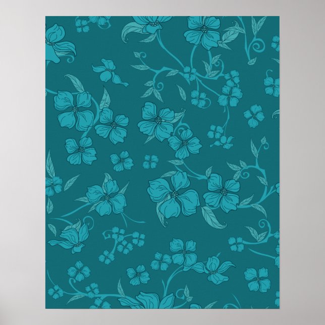 Affiche Fleurs déplaisantes Motif 9 (Devant)