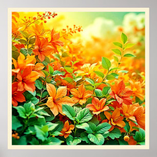 Affiche Fleurs d'été vibrantes