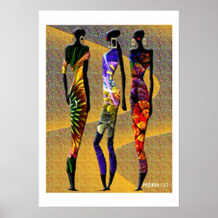 Affiche Fleurs du désert africain