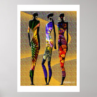 Affiche Fleurs du désert africain