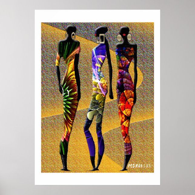 Affiche Fleurs du désert africain (Devant)