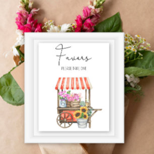 Affiche Fleurs du marché - Favoris, s'il vous plaît prendr