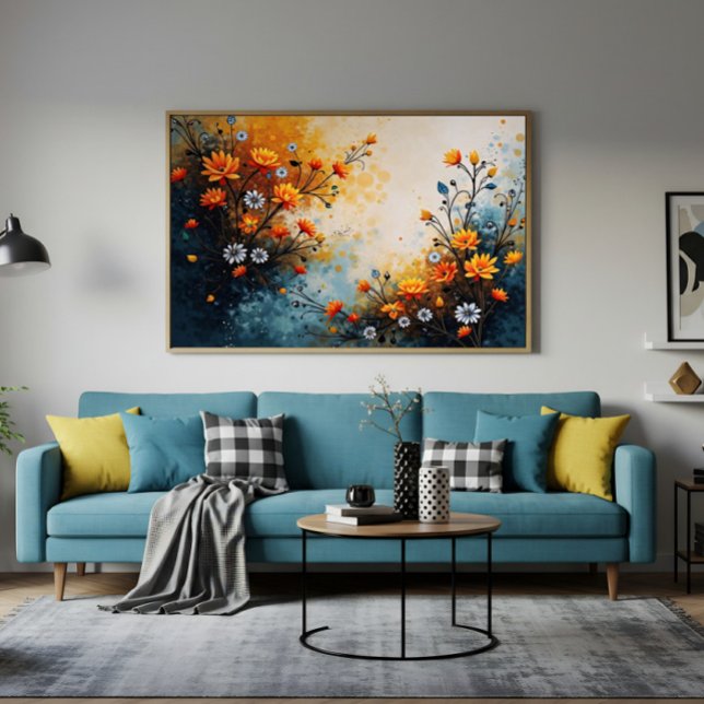 Affiche Fleurs en célébration (Créateur téléchargé)