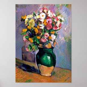 Affiche Fleurs en Vase, Cézanne