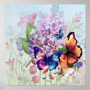 Affiche Fleurs Épanouies