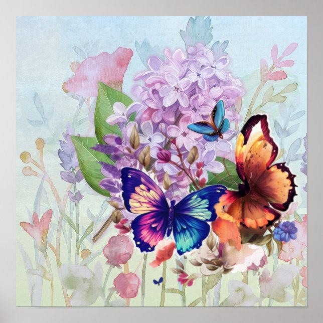 Affiche Fleurs Épanouies (Devant)