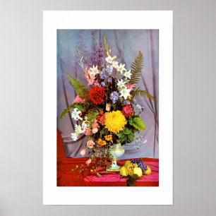 Affiche Fleurs et fruits