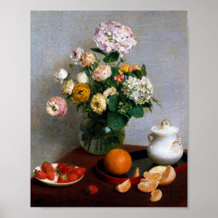 Affiche Fleurs et fruits, Henri Fantin-Latour