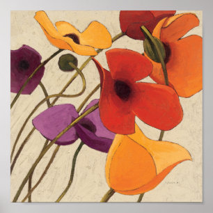 Affiche Fleurs et tiges de printemps