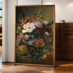 Affiche Fleurs exotiques dans un vase grec