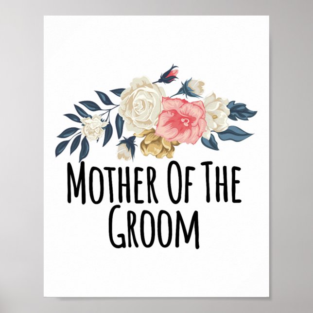 Affiche Fleurs Florales Drôle Mère De La Pièce Dit Sa (Devant)