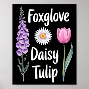 Affiche Fleurs-foxglove Da aux fleurs subtiles anti-trump