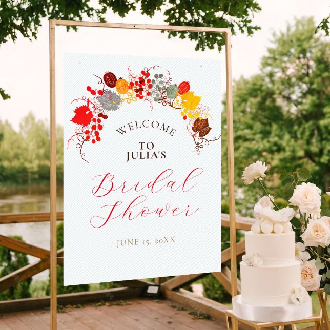 Affiche Fleurs Françaises Baies Sucrées Mariage (Créateur téléchargé)
