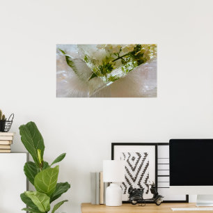 Affiche Fleurs glacées,
