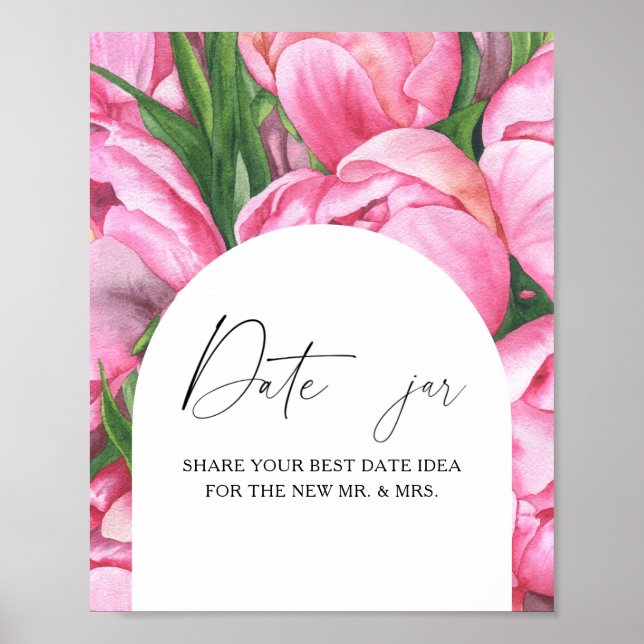 Affiche Fleurs - idées de soirée en amoureux. Jeu de jar d (Devant)