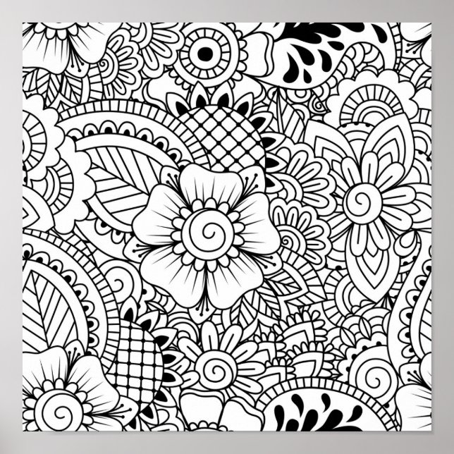 Affiche Fleurs inspirées 2 (Devant)