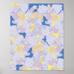 Affiche fleurs japonaises