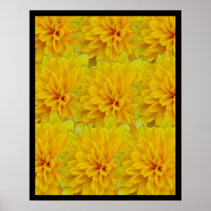Affiche Fleurs jaunes