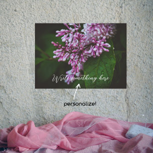 Affiche Fleurs lilas violettes après la pluie