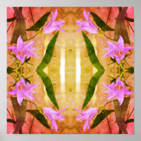 Fleurs Lys Violettes Délicieuses Art Décoré
