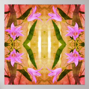 Affiche Fleurs Lys Violettes Délicieuses Art Décoré