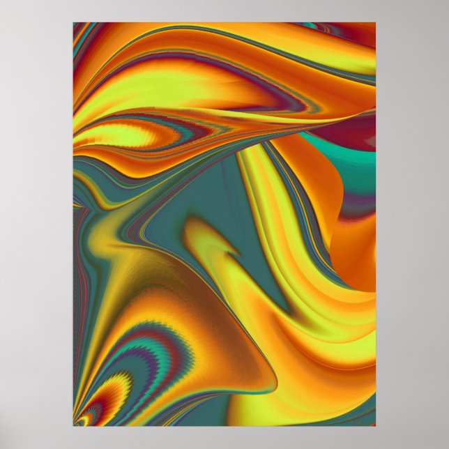 Affiche Fleurs Magiques de Printemps Eté Automne (Devant)