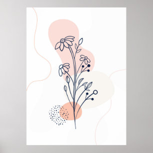 Affiche Fleurs miniatures d'art
