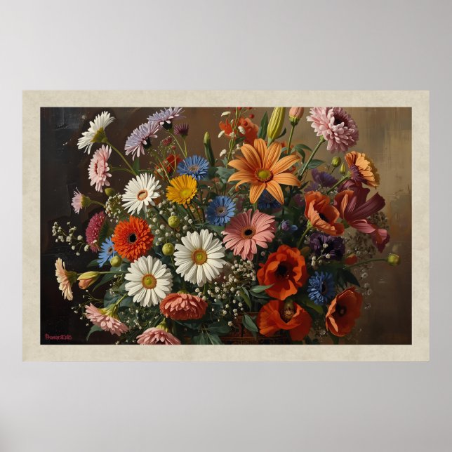 Affiche Fleurs Mixtes (Devant)