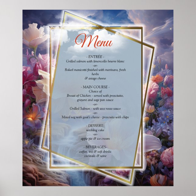 Affiche Fleurs mystiques du royaume surnaturel  (Devant)