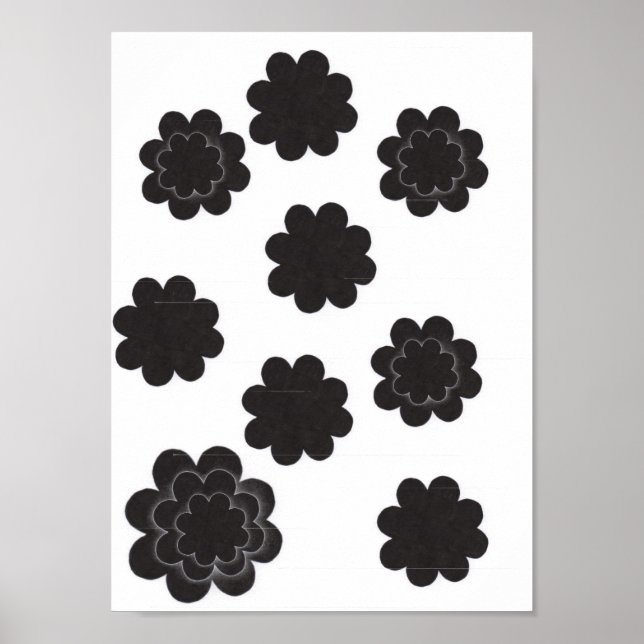 Affiche Fleurs noires (Devant)