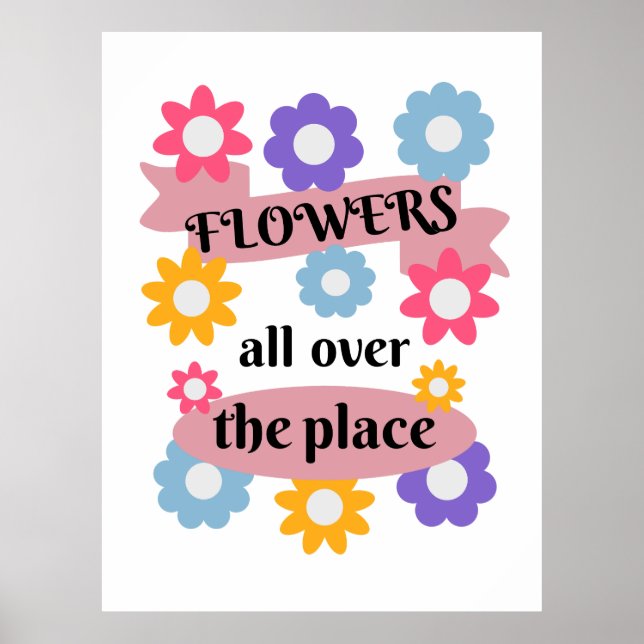 Affiche Fleurs partout (Devant)