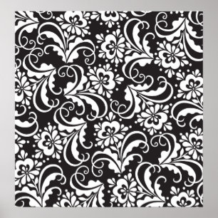 Affiche fleurs populaires