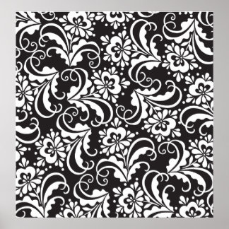 Affiche fleurs populaires