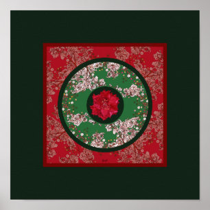 Affiche Fleurs pour Noël