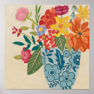 Affiche Fleurs printanières I