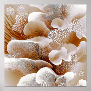 Affiche Fleurs Regroupées – Abstrait Organique Doux #4
