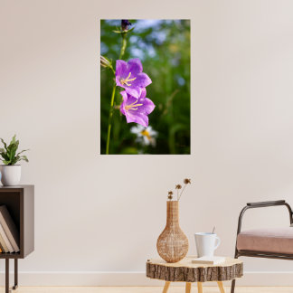 Affiche Fleurs romantiques – Fantaisie botanique Boho